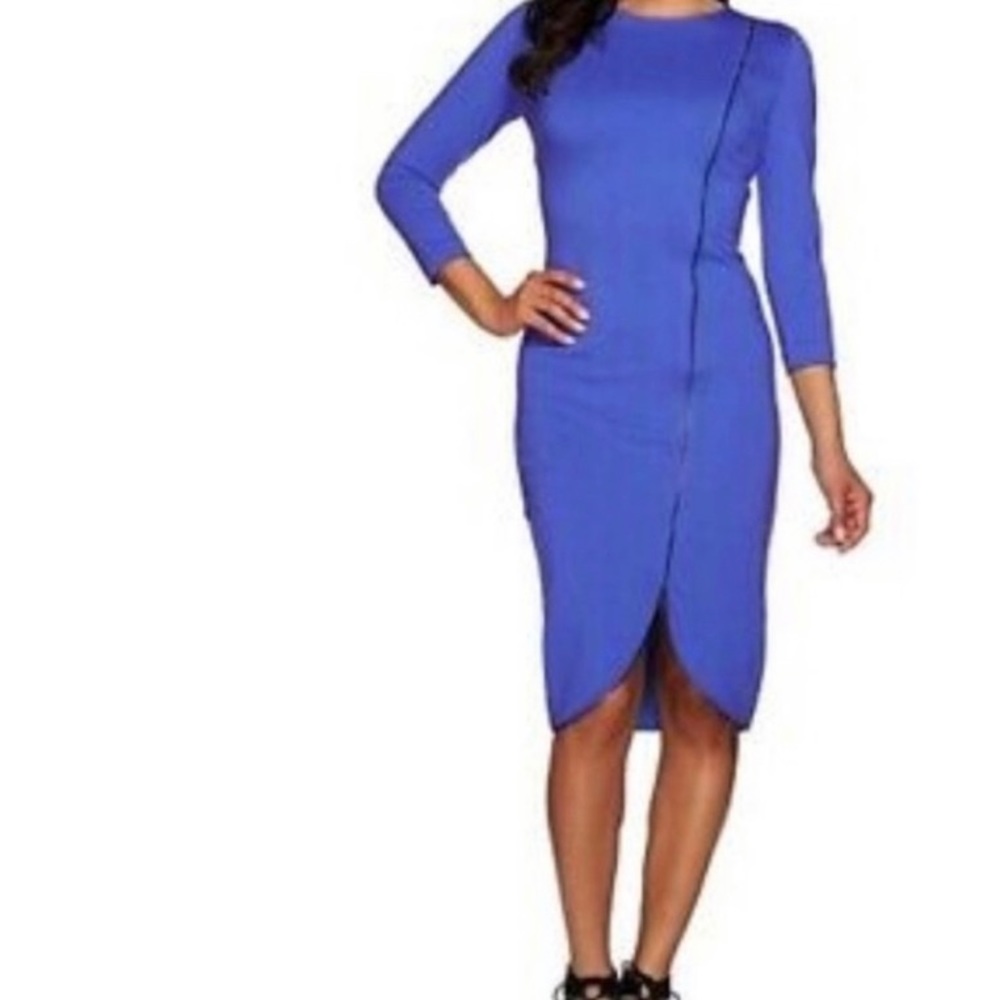 Milano ponte front zipper dress by GILI size 20w